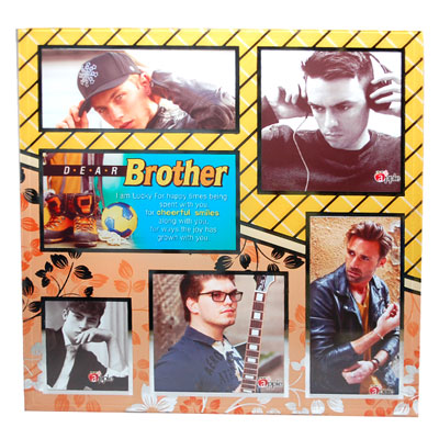 "Photo Frame with message for Brother - 318- 001 - Click here to View more details about this Product
